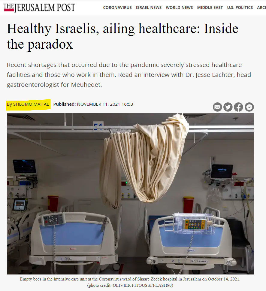 ישראלים בריאים, מערכת בריאות חולה: בתוך הפרדוקס